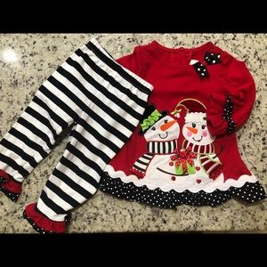 Girls Christmas Holiday Outfit